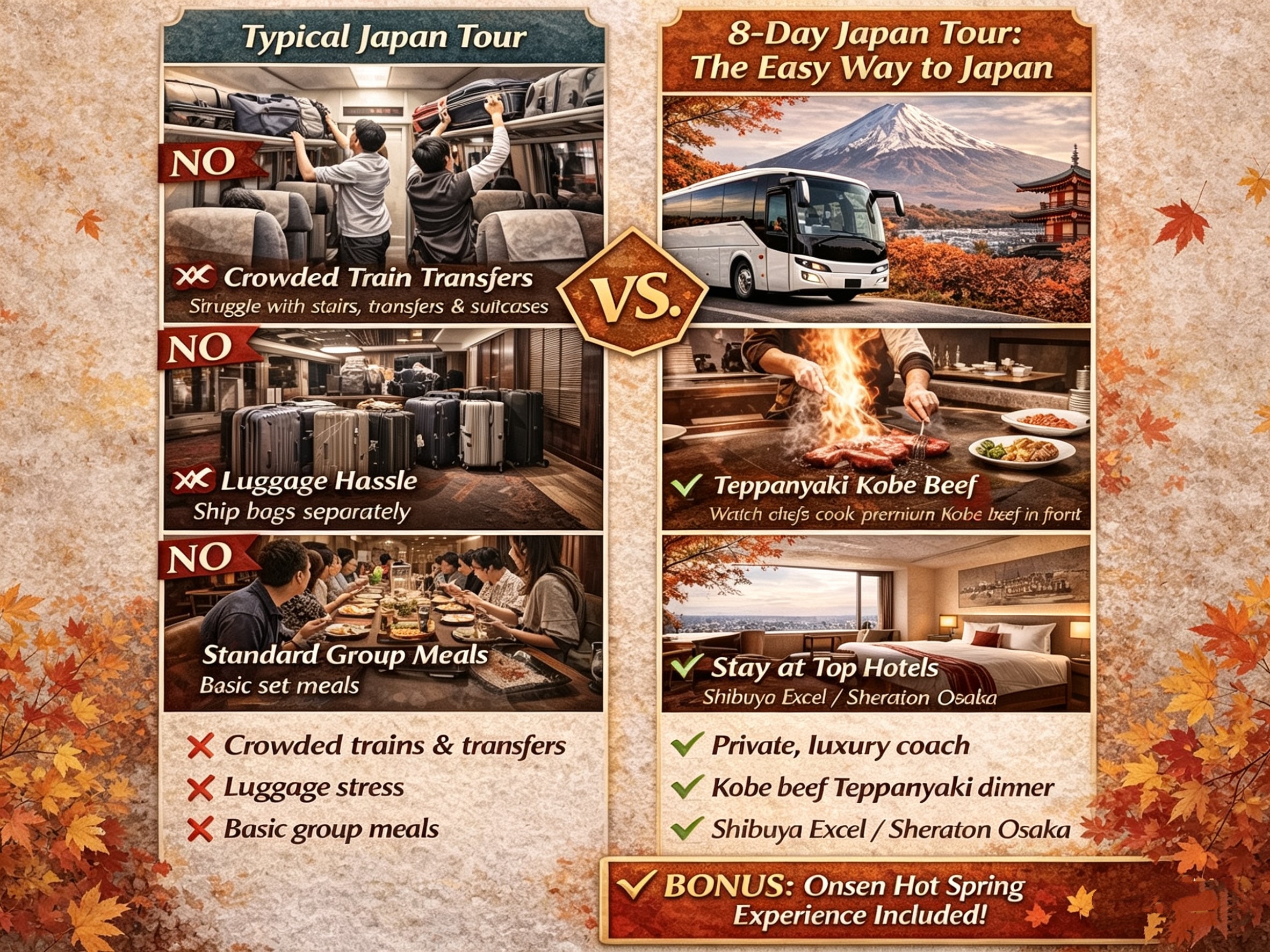 2026 Autumn - Maple Leaves, Alps, Golden Route and Wagyu specialization