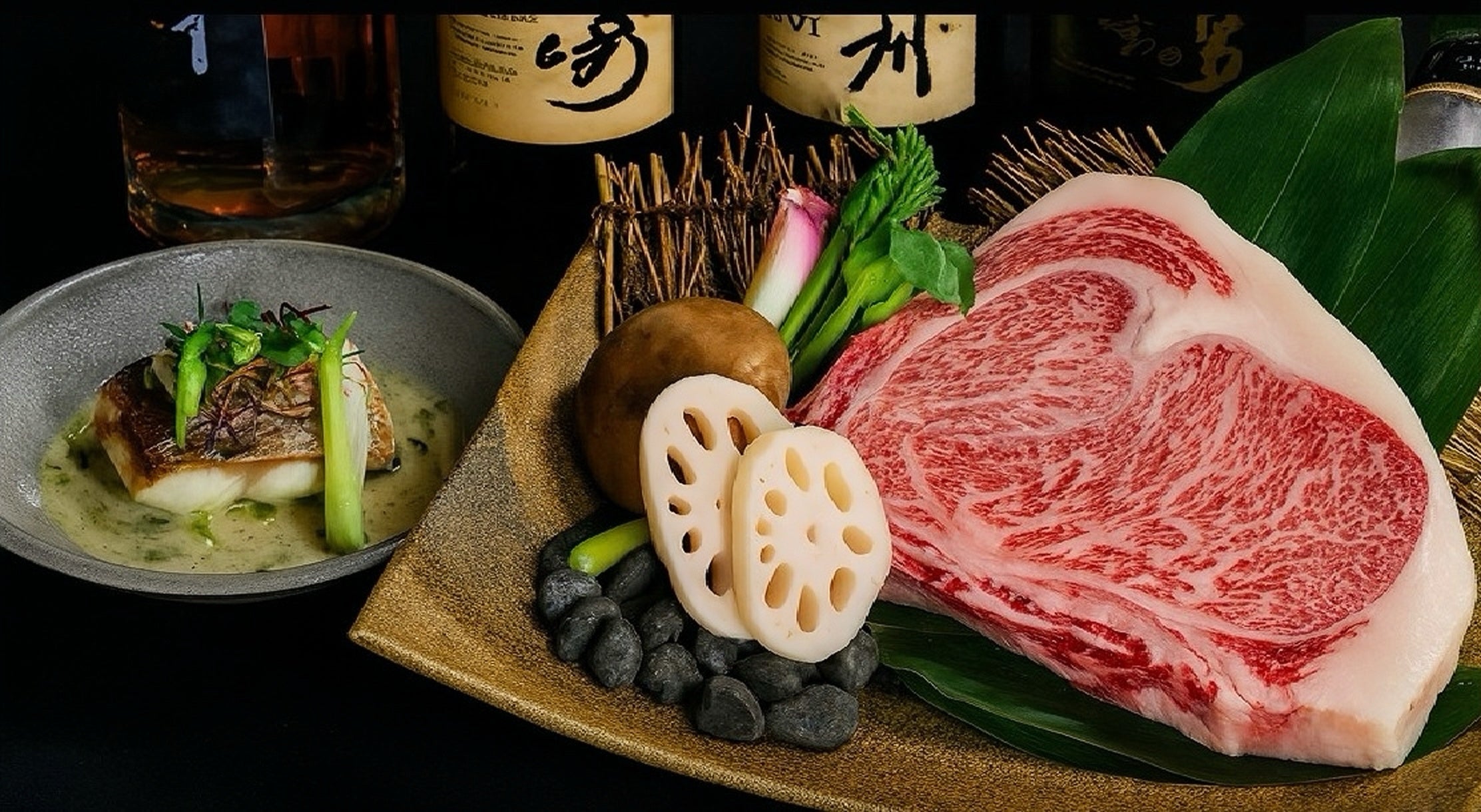 Kobe Beef & Seafood Course